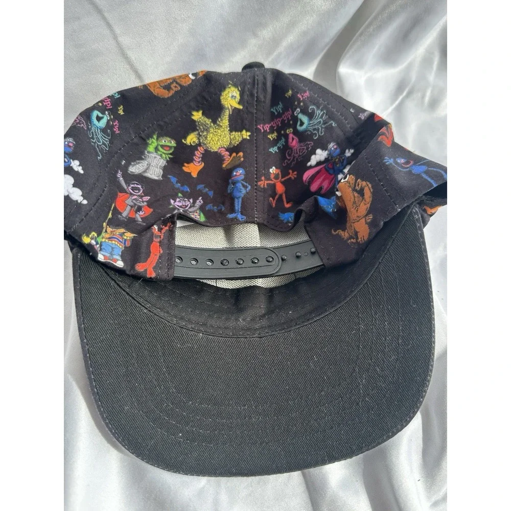 Sesame Street Youth Snapback Hat Elmo Cookie Monster Adjustable‎ Cap EUC
